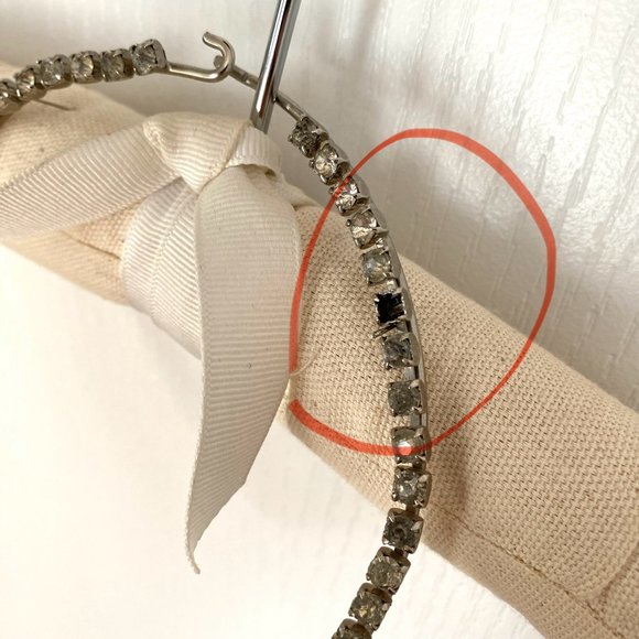 Vintage Rhinestone Choker Necklace - Picture 7 of 14